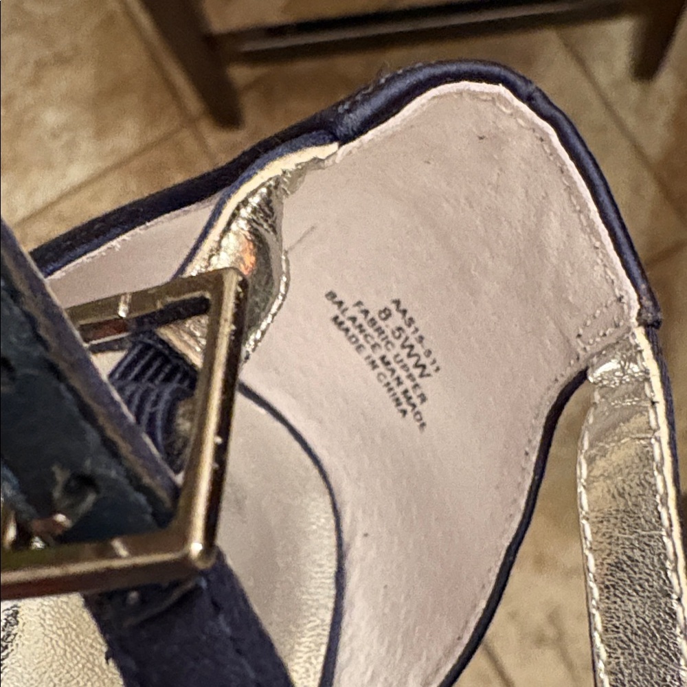 David Tate Midnight Blue Studded Heels - Picture 5 of 5